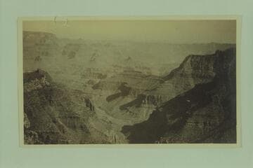 From Grand View into the Grand Canyon. George Bauwens collection