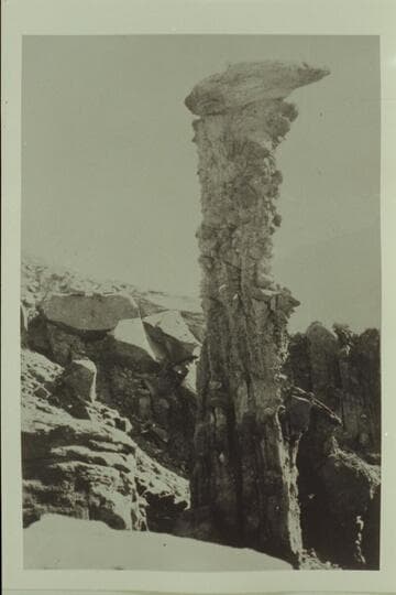 Pillar of rock near Hite. Just below Four Mile Canyon