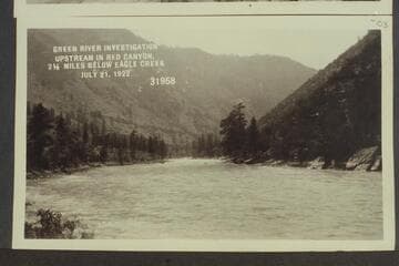Green River Investigation: Upstream in Red Canyon, 2 1/2 miles below Eagle Creek