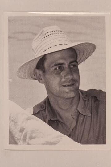 Guy Forcier. At Lees Ferry before start of 1959 motor traverse. Forcier traversed the Marble and Grand Canyons in 1950 and 1951