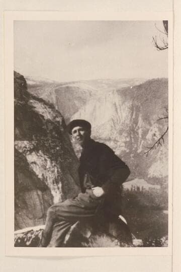Will R. Chenoweth. Chief of party, USGS survey of Cataract Canyon, 1921. Self-portrait made at Yosemite in 1919. Chenoweth was chief of party that visited the Gretory Bridge in 1921
