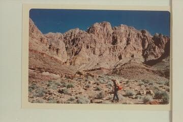 Cogswell Butte from rim of Granite Narrows. 11 AM