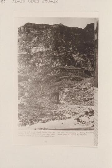 Wall in lower Grand Canyon. Wheeler Expedition