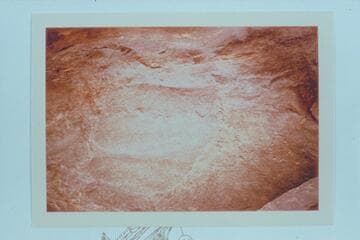 The C.G.C.M.&I.CO. inscription below the D. Julien inscription. Mile 185.7 left bank in Cataract Canyon. The Best Expedition stopped at the inscription in July of 1891. Note figures at bottom