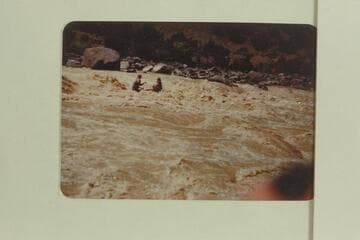 Hells Half Mile. A. K. Reynolds, boatman; Dr. Hugh Cutler, passenger