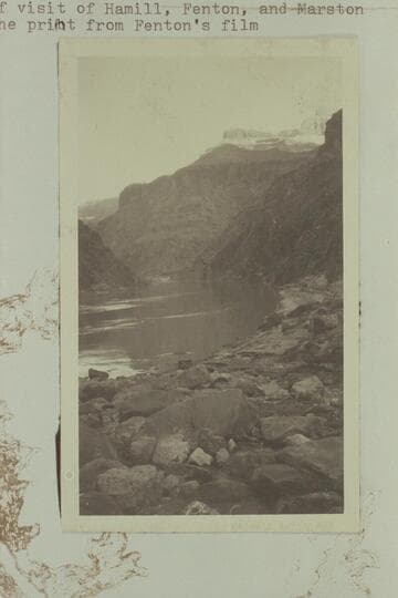 Up river from Hermit Rapid. At time of visit of Hamill, Fenton and Marston. This is the print from Fenton's film