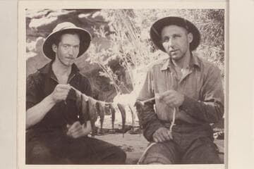 A small catch from Warm Springs Creek, Glen Canyon. Chet Klevin, Don Harris