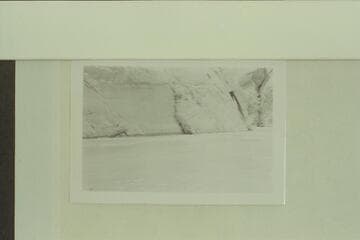 Camp in Forbidding Canyon, 4th and 5th nights. Plaque marking the Crossing of the Fathers about 18 inches above water