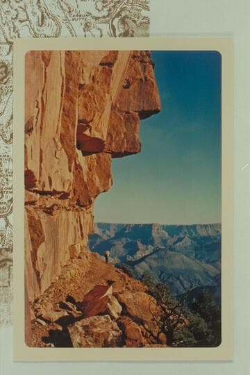 The Nankoweap Trail. Kwagunt Butte lower center
