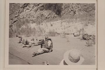 The exhausted crew at Diamond Creek. Josh Eisaman faces the camera
