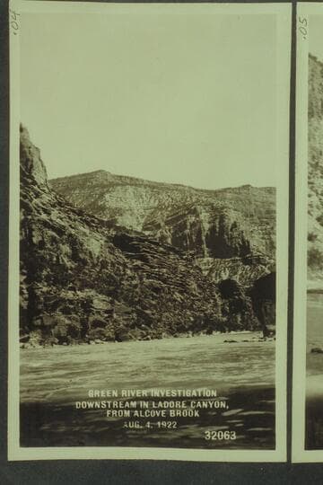 Green River Investigation: Downstream in Ladore Canyon, from Alcove Brook