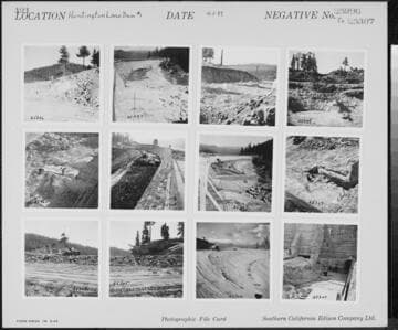 Big Creek, Huntington Lake Dams - Auxiliary spillway excavation