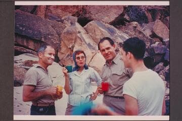 Paul E. Schulz; Jeanne Heiniger; Ernst Heiniger; Bruce Algar. Disney-White party