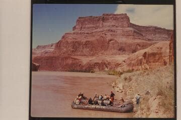 Sierra Club-Georgie White party in Glen Canyon. Below Aztec Creek