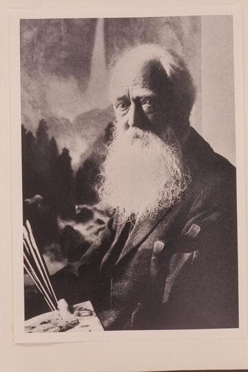 Thomas Moran. "At 85 1/2 painting more wonderfully than ever."