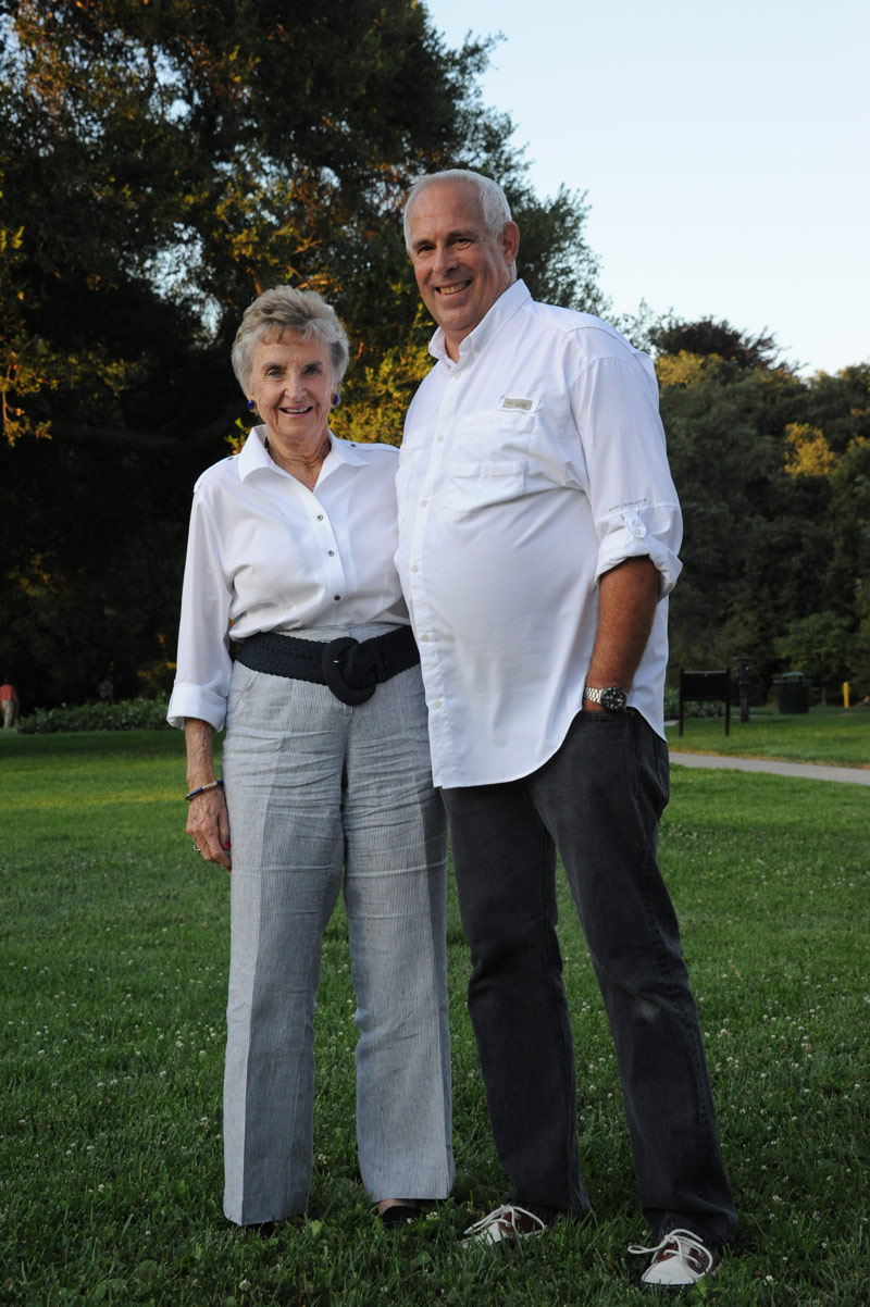 Clair Martin (right) with longtime garden supporter and trustee emerita Ruth Shannon. Clair Martin (right) with longtime garden supporter and trustee emerita Ruth Shannon.